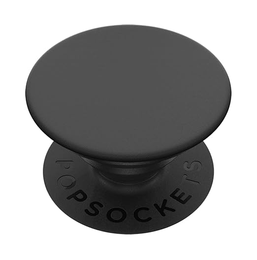 PopSockets Phone Grip with Expanding Kickstand, Adhesive Grip – Black