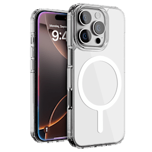 iPhone 15 Pro Max MagSafe Transparent Slim Case Back Cover